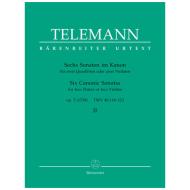 Telemann, G. Ph.: Sechs Sonaten im Kanon – Op. 5 Band 2 TWV 40: 118-120 