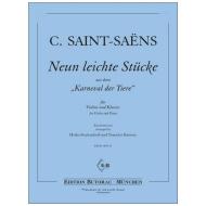 Saint-Saëns, C.: 9 leichte Stücke aus dem »Karneval der Tiere« 