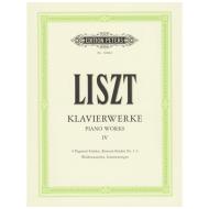 Liszt, F.: 6 Paganini-Etüden, 3 Konzertetüden, 2 Konzertetüden 