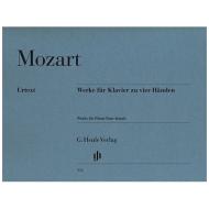 Mozart, W. A.: Werke für Klavier zu 4 Händen 
