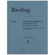 Rieding, O.: Concertino a-Moll Op. 21 in ungarischer Weise 