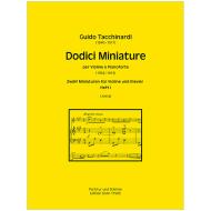Tacchinardi, G.: Dodici Miniature (1902/1913) Heft 1 