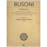 Busoni, F.: Variationen über das Bachsche Chorallied »Wie wohl ist mir, o Freund der Seelen« Op. 36a 