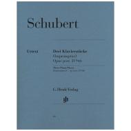 Schubert, F.: 3 Klavierstücke, Impromptus 