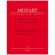 Mozart, W.A.: Sämtliche Kirchensonaten - Heft 2 