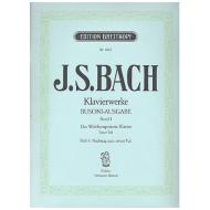 Bach, J. S.: Das Wohltemperierte Klavier 1. Teil Heft IV Nachtrag zum 1. Teil 