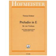 Krämer, Th.: Preludio in E - Nach J. S. Bachs Partita III BWV 1006 