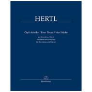 Hertl, F.: Vier Stücke für Kontrabass und Klavier 