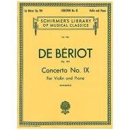 Bériot, Ch. d.: Violinkonzert Nr. 9 Op. 104 a-Moll 