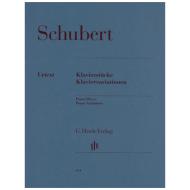 Schubert, F.: Klavierstücke, Klaviervariationen 