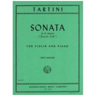 Tartini, G.: Violinsonate g-Moll »Teufelstriller« (Kreisler) 