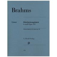 Brahms, J.: Klarinettenquintett Op. 115 h-Moll 