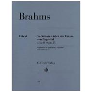 Brahms, J.: Paganini-Variationen Op. 35 