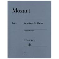 Mozart, W. A.: Variationen für Klavier 