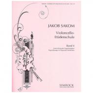 Sakom, J.: Violoncello-Etüden-Schule Heft 4 