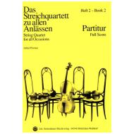 Das Streichquartett zu allen Anlässen Band 2 – Partitur 