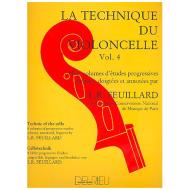 Feuillard, L.R.: La technique du violoncelliste Band 4 