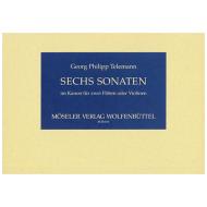 Telemann, G. Ph.: 6 Sonaten im Kanon Op. 5 TWV 40:118-123 