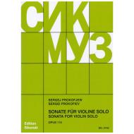 Prokofieff, S.: Violinsonate Op. 115 