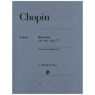 Chopin, F.: Berceuse Des-Dur Op. 57 