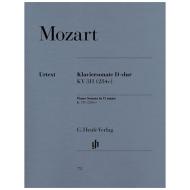 Mozart, W. A.: Klaviersonate D-Dur KV 311 (284c) 