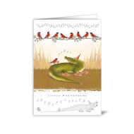 Wenskaart »Joyeux anniversaire« Dieren 
