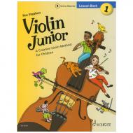 Stephen, R.: Violin Junior 1 - Lesson Book (+Online Audio) 
