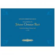 Bach, J. S.: Clavier-Büchlein für Johann Christian Bach 1745 