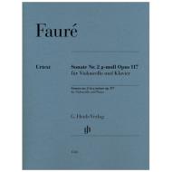 Fauré, G.: Violoncellosonate Nr. 2 Op. 117 g-Moll 