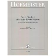 Siebach, K.: Bach Studien für tiefe Instrumente Heft 3: Kantaten BWV 103-137 