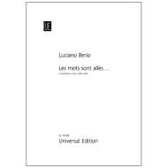 Berio, L.: Les mots sont allés... 