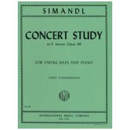 Simandl, F.: Concert Study in E minor, Op. 66 