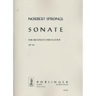 Sprongl, N.: Violasonate Op. 115 