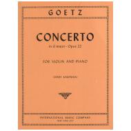 Götz, H.: Violinkonzert Op. 22 G-Dur 