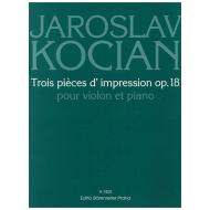 Kocián, J.: Trois pièces d'impression Op. 18 