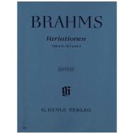 Brahms, J.: Variationen Op. 21, Nr. 1 und 2 