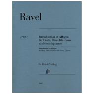 Ravel, M.: Introduction et Allegro für Harfe, Flöte, Klarinette und Streichquartett 