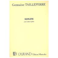 Tailleferre, G.: Violinsonate Nr. 1 (1922) 