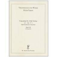 Taban, P.: Violinkonzert Nr. 4 Op. 4/d in C-Dur + # + b 