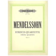 Mendelssohn Bartholdy, F.: Streichquartette Band 2: Op. 44/1-3 
