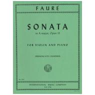 Fauré, G.: Violinsonate Nr. 1 Op. 13 A-Dur 