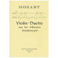 Mozart, W. A.: Violin-Duette aus der frühesten Schaffenszeit 