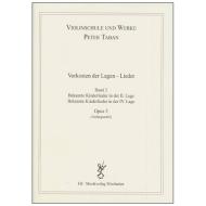 Taban, P.: Op. 5: Vorkosten der Lagen – Lieder Band 2 