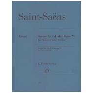 Saint-Saëns, C.: Violinsonate Nr. 1 Op. 75 d-Moll 