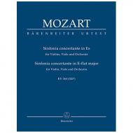 Mozart, W. A.: Sinfonia concertante für Violine, Viola und Orchester Es-Dur KV 364 (320d) 