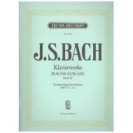 Bach, J. S.: Zweistimmige Inventionen BWV 772-786 