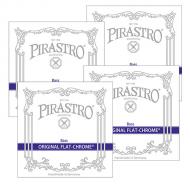ORIGINAL FLAT-CHROME contrabassnaren SET van Pirastro 
