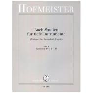 Siebach, K.: Bach Studien für tiefe Instrumente Heft 1: Kantaten BWV 3-45 