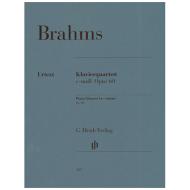 Brahms, J.: Klavierquartett c-Moll, Op. 60 Urtext 