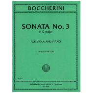 Boccherini, L.: Violasonate Nr. 3 G-Dur 